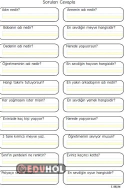 Kısa anlama soruları