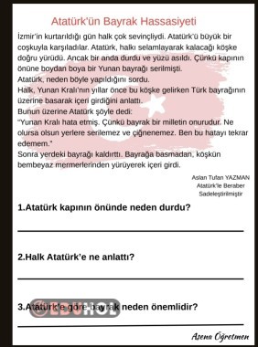 Bayrak Sevgisi Okuma Anlama Çalışması