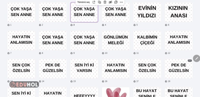 Çok Yaşa Sen Anne Videosu Yazıları