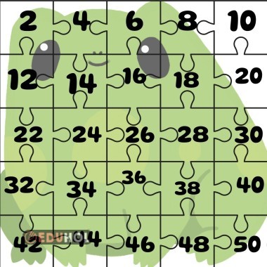 İkişer Ritmik Sayma Yapboz