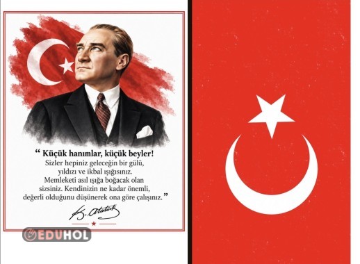 Türkçe defteri Atatürk görseli