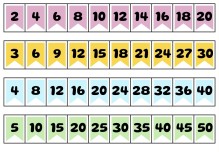 Ritmik Sayma Deftere Yapıştırma