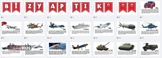 YERLİ VE MİLLİ ÜRETİM ARAÇLARIMIZ RENKLİ PANO ÇALIŞMASI