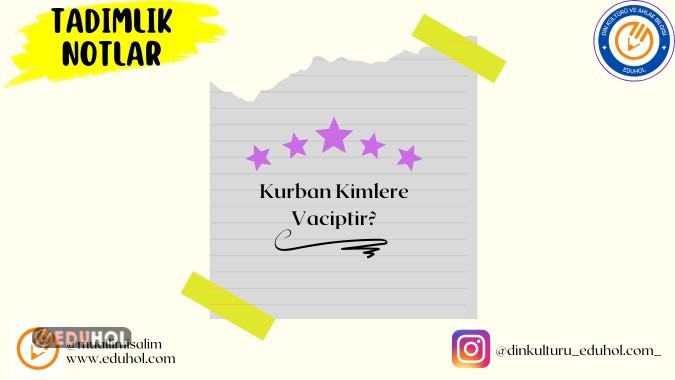 Kurban kimlere vaciptir?