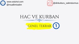 Hac ve Kurban-1 Genel Tekrar