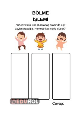 bölme işlemi defter kes yapıştır paylaştırma ve gruplandırma
