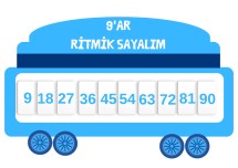 RİTMİK SAYMA TRENİ 8 A4
