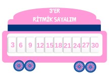 RİTMİK SAYMA TRENİ 8 A4