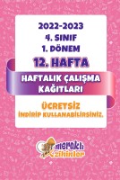 MERAKLI ZİHİNLER 4. SINIF 12. HAFTA ÇALIŞMALARI