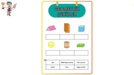 Geometrik Şekiller Yaz - Kes - Yapıştır - Pdf