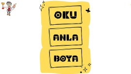 Okuduğunu Anlama Boyama - 6 Sayfa - Pdf