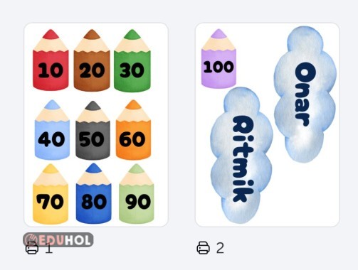 Onar Ritmik Sayma Pano