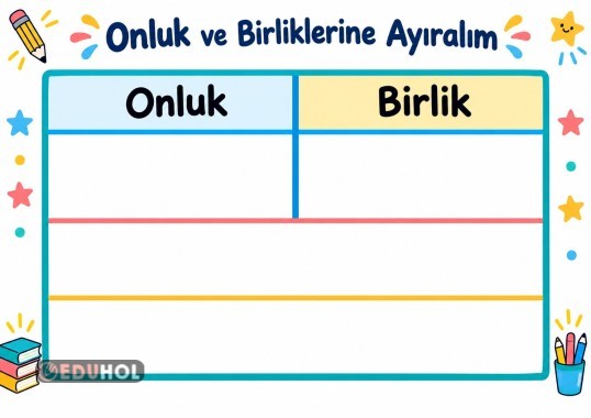 Onluk Birlik Yaz Sil Şablon