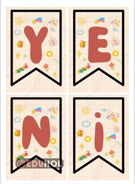 Yeni Döneme Merhaba Yazısı Flama