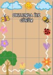 Okulda İlk Günüm Poster Pano (16A4)