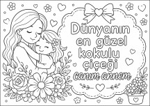 Anneler Günü Boyama