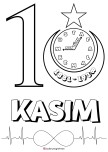 10 KASIM YAZISI BOYAMA ETKİNLİK