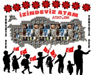 12 A4 LÜ ATAM İZİNDEYİZ OKUL PANOSU