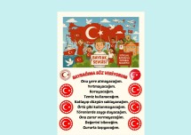 8 A4 Bayrağıma Söz Veriyorum Sınıf Etkinliği