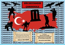BİR DESTANDIR ÇANAKKALE BOYAMA -KES -YAPIŞTIR