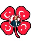 ÇİFT TARAFLI ATATÜRK RESİMLİ CAM SÜSÜ