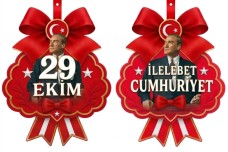 Cumhuriyet Bayramı Tavan ve Pencere Süsleri