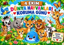 🐾 DÜNYA HAYVANLARI KORUMA GÜNÜ – HAYVAN MASKELERİ ETKİNLİĞİ 🐾