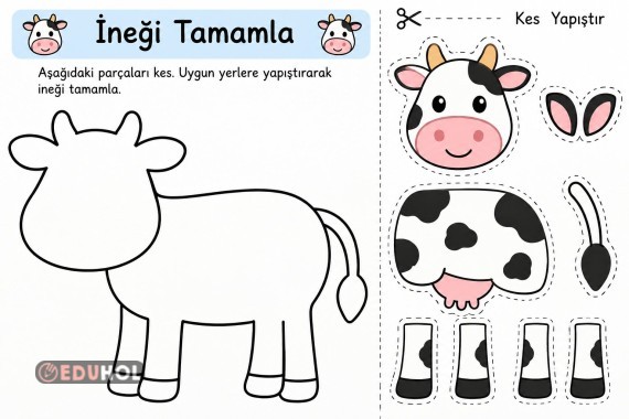 İ Sesi İnek Kes Yapıştır Etkinliği
