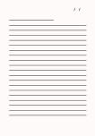 Çizgili Mektup Kağıdı