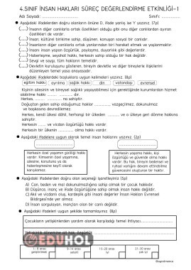 İNSAN HAKLARI SÜREÇ DEĞERLENDİRME-1