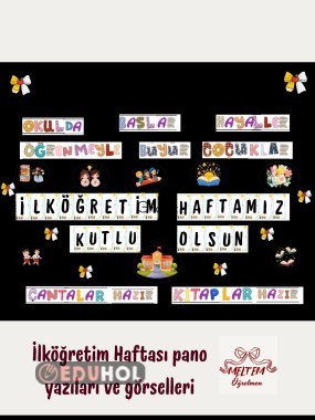 İlköğretim Haftası Pano Görselleri
