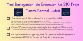Erasmus ka210 projesi yazım kontrol listesi