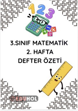 Matematik 2.hafta defter notu