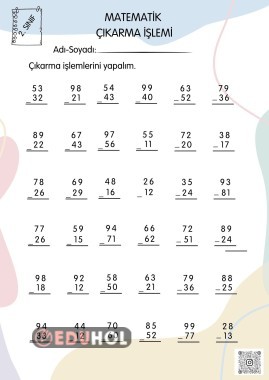 Çıkarma İşlemi Alıştırmaları