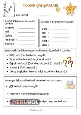 Tekrar Çalışmaları 4