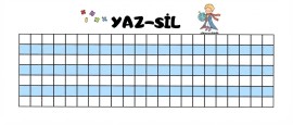 Yaz-Sil Şablonu Matematik