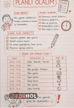 2.Sınıf Hayat Bilgisi Planlı Olmak Defter Notu (İnteraktif)
