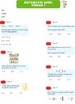 1.Sınıf Matematik Genel Tekrar Değerlendirmesi