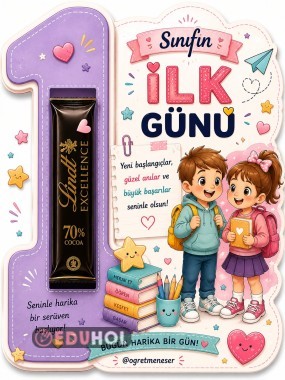 1. SINIF İLK GÜN HEDİYELİK-ATIŞTIRMALIK