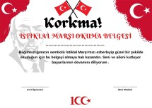İSTİKLAL MARŞI OKUMA BELGESİ 2