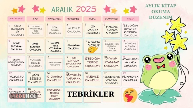 ARALIK AYI OKUMA DÜZENİ