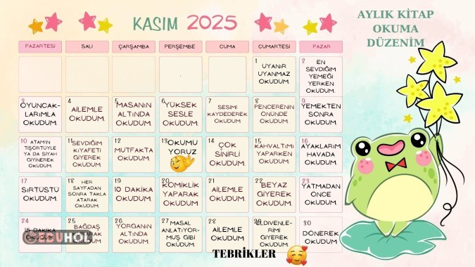 KASIM AYI OKUMA DÜZENİ