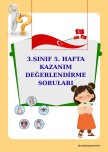 3. SINIF 5. HAFTA KAZANIM DEĞERLENDİRME SORULARI