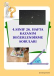 4. SINIF 26. HAFTA KAZANIM DEĞERLENDİRME SORULARI