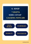 4. SINIF 7. HAFTA SORU-CEVAP DEFTER NOTLARI