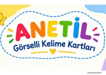 A-N-E-T-İ-L GÖRSELLİ KELİME KARTLARI ( PANO İÇİN )