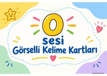 O SESİ GÖRSELLİ KELİME KARTLARI ( PANO İÇİN )