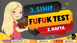 3.Sınıf - 2.Hafta - Kazanım Değerlendirme Testi