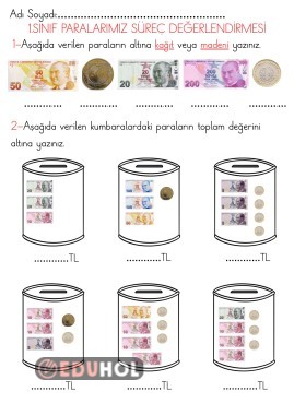 1. Sınıf paralarımız süreç değerlendirmesi