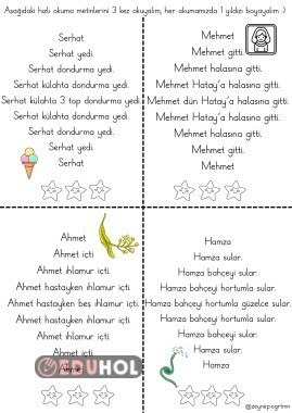 H sesi anlamlı ve hızlı okuma metinleri